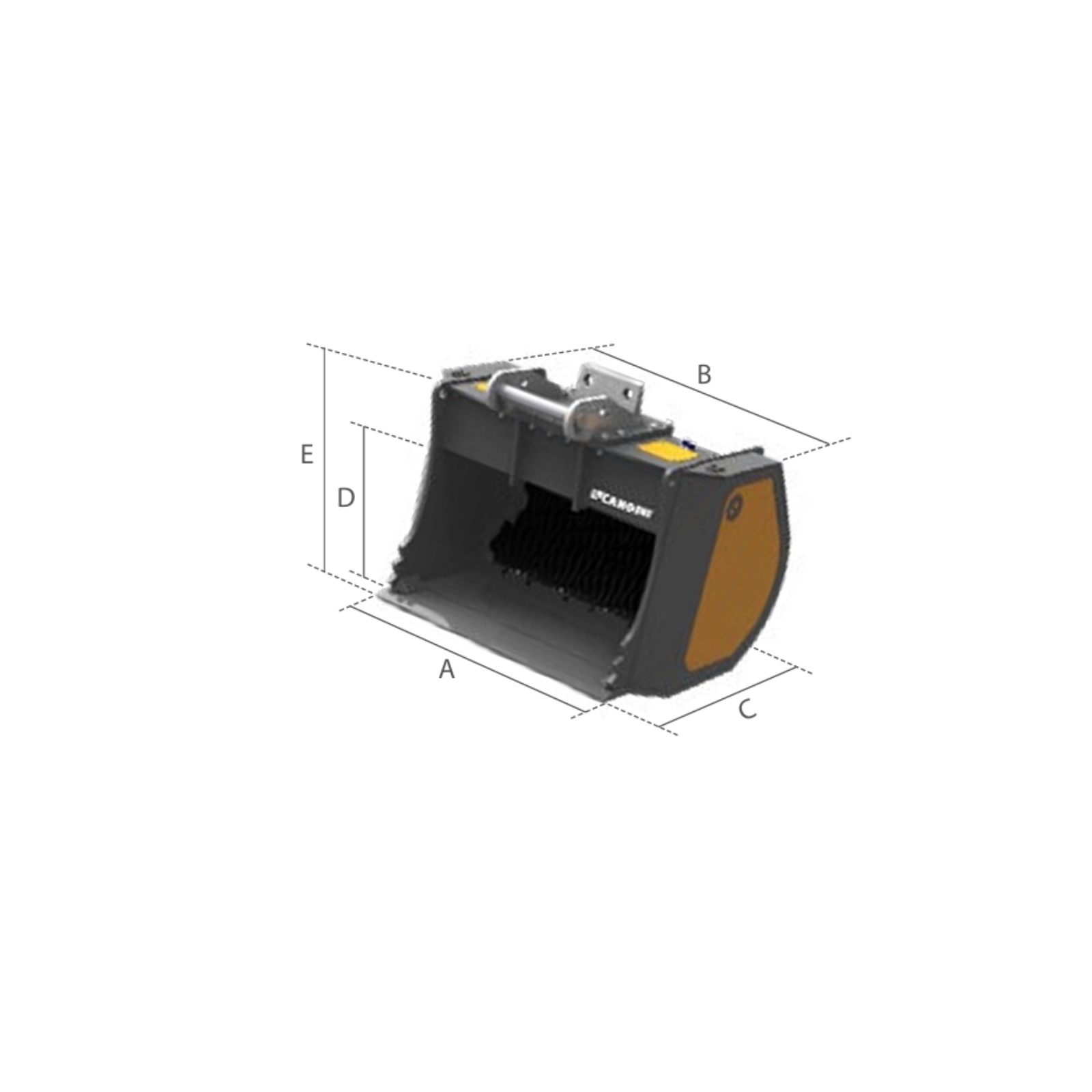 Schaufel-Separator/ Sieblöffel CANGINI VRC120 für Bagger 9-14 Tonnen – Bild 2