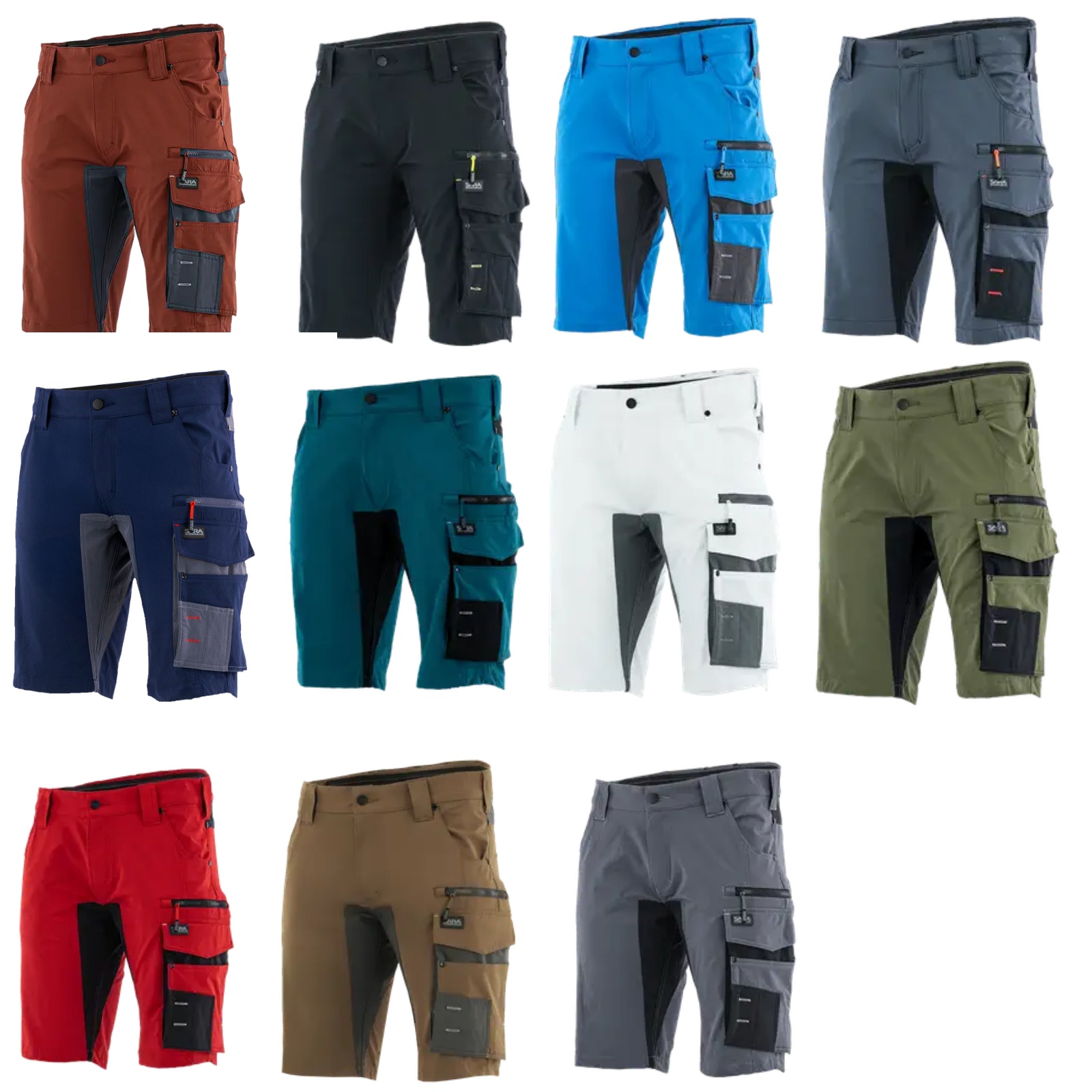 Arbeitshose -Shorts- 4-Wege-Stretch - MOTIONFLEX
