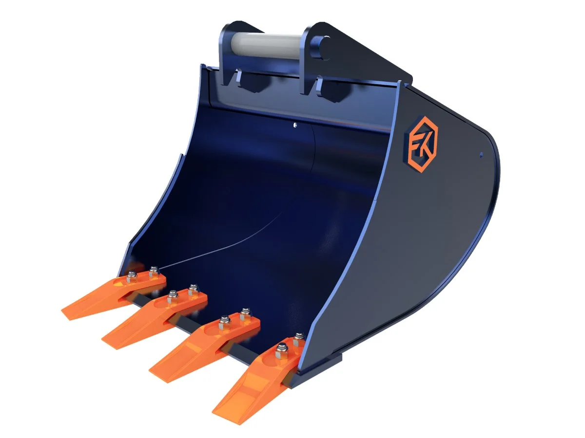 Tieflöffel MS01/MS03 mit Zähne EBB FK Machinery 1,9-2,6t 30-70cm