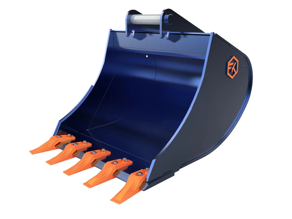 Tieflöffel MS03 mit Zähne EBC FK Machinery 2,6-3,5T 25-80cm
