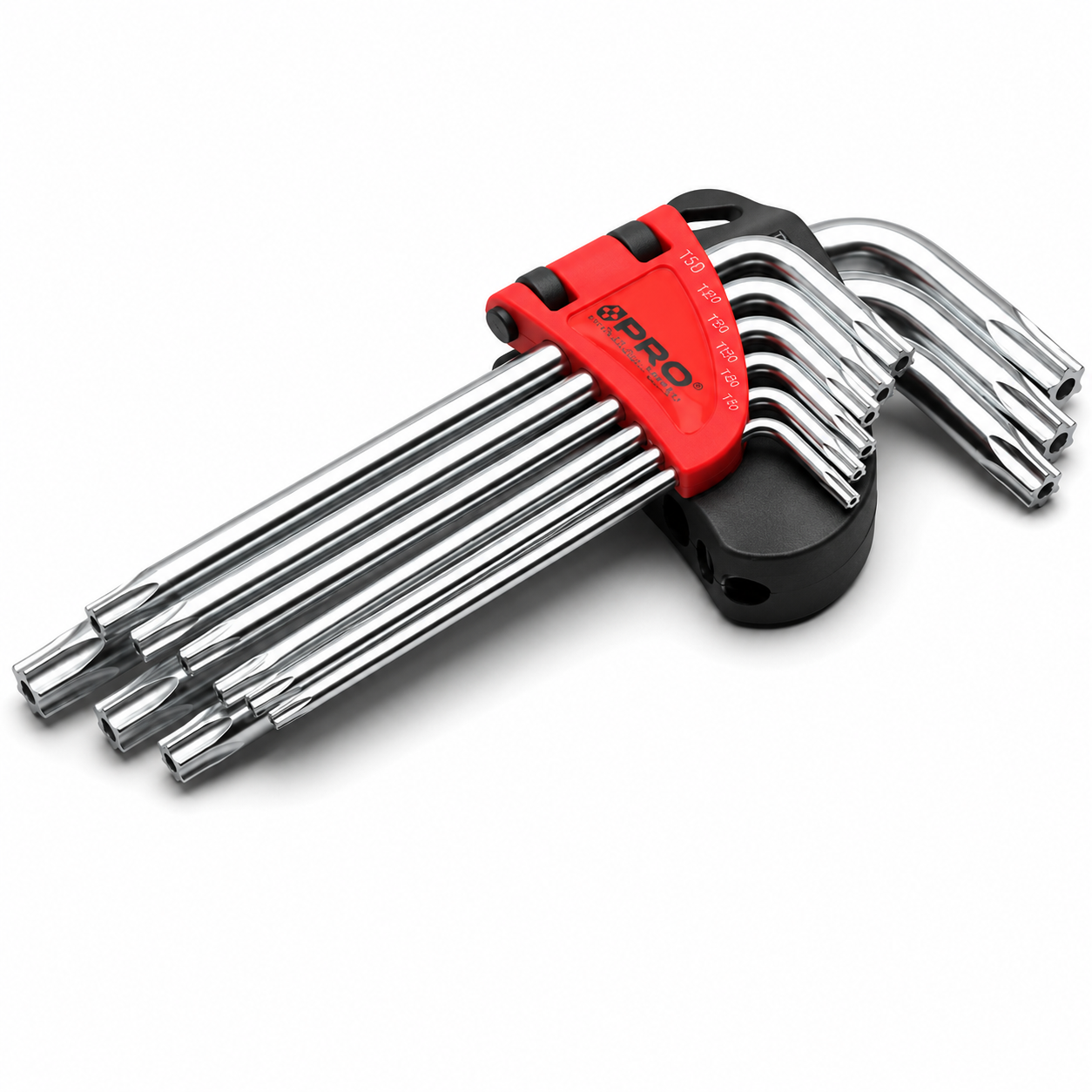 Winkelschlüssel / Winkelschraubendreher-Satz Torx mit Bohrung 9-teiliges Set